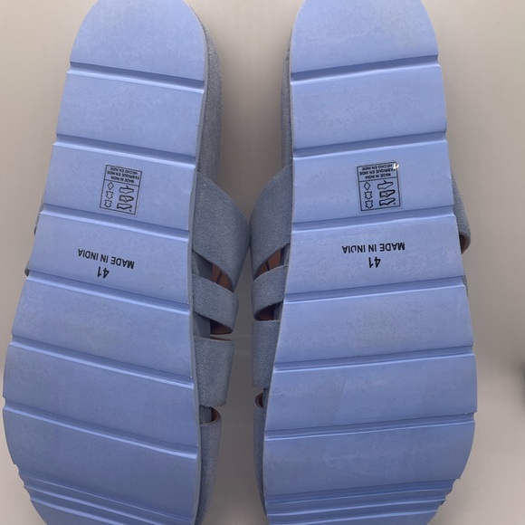 Free People Women's Sunday Season Footbed Mules in blue Size 41 - Picture 6 of 7